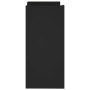 Aparador de madera de ingeniería negro 73,5x35x75 cm