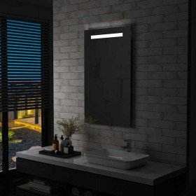 Espejo de pared de baño con LED 60x100 cm