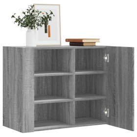 Armario de pared madera de ingeniería gris Sonoma 75x35x60 cm