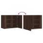 Armario de pared madera de ingeniería marrón roble 75x35x60 cm