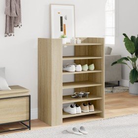 Mueble zapatero madera ingeniería roble Sonoma 74,5x37,5x100 cm en Zapateros y organizadores de calzado | Comprar online en Foro