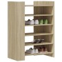 Mueble zapatero madera ingeniería roble Sonoma 74,5x37,5x100 cm