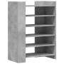 Mueble zapatero madera ingeniería gris hormigón 74,5x37,5x100cm