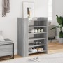 Mueble zapatero madera ingeniería gris Sonoma 74,5x37,5x100 cm