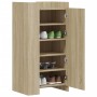 Mueble zapatero madera ingeniería roble Sonoma 52x37,5x100 cm