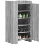 Mueble zapatero madera de ingeniería gris Sonoma 52x37,5x100 cm