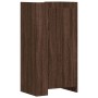 Mueble zapatero madera de ingenería marrón roble 52x37,5x100 cm