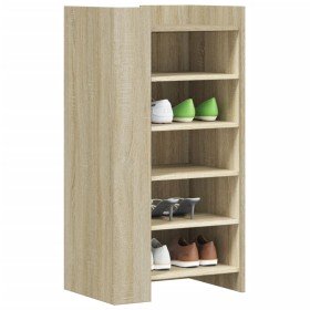 Mueble zapatero madera ingeniería roble Sonoma 52x37,5x100 cm en Zapateros y organizadores de calzado | Comprar online en Foro24
