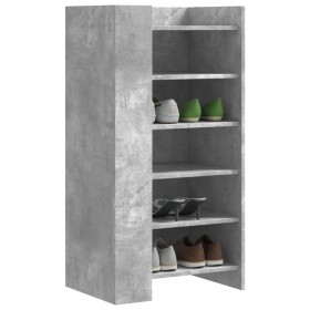 Mueble zapatero madera ingeniería gris hormigón 52x37,5x100 cm Mueble zapatero madera ingeniería gris hormigón 52x37,5x100 cm