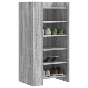 Mueble zapatero madera de ingeniería gris Sonoma 52x37,5x100 cm Mueble zapatero madera de ingeniería gris Sonoma 52x37,5x100 cm