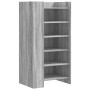 Mueble zapatero madera de ingeniería gris Sonoma 52x37,5x100 cm