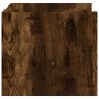 Estante pared madera ingeniería roble ahumado 70,5x35x30,5 cm