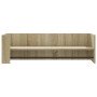 Estante de pared madera ingeniería roble Sonoma 100x35x30,5 cm en Estantes y estanterías | Comprar online en Foro24