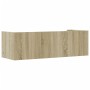 Estante de pared madera ingeniería roble Sonoma 100x35x30,5 cm en Estantes y estanterías | Comprar online en Foro24