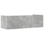 Estante de pared madera ingeniería gris hormigón 100x35x30,5 cm en Estantes y estanterías | Comprar online en Foro24