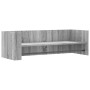 Estante de pared madera ingeniería gris Sonoma 100x35x30,5 cm en Estantes y estanterías | Comprar online en Foro24