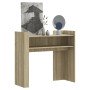Mesa consola de madera de ingeniería roble Sonoma 100x35x90 cm en Mesas auxiliares | Comprar online en Foro24