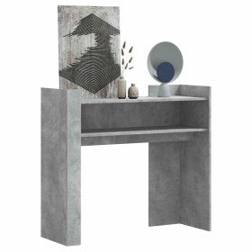 Mesa consola de madera de ingeniería gris hormigón 100x35x90 cm en Mesas auxiliares | Comprar online en Foro24
