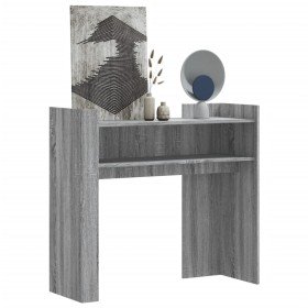 Mesa consola de madera de ingeniería gris Sonoma 100x35x90 cm en Mesas auxiliares | Comprar online en Foro24