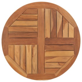 Runde Tischplatte aus massivem Teakholz 2,5 cm 70 cm von vidaXL, Tischplatten - Ref: Foro24-48985, Preis: 82,43 €, Rabatt: %