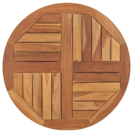 Runde Tischplatte aus massivem Teakholz 2,5 cm 70 cm von vidaXL, Tischplatten - Ref: Foro24-48985, Preis: 95,11 €, Rabatt: %