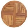 Runde Tischplatte aus massivem Teakholz 2,5 cm 70 cm von vidaXL, Tischplatten - Ref: Foro24-48985, Preis: 95,11 €, Rabatt: %