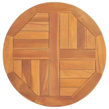 Runde Tischplatte aus massivem Teakholz 2,5 cm 50 cm von vidaXL, Tischplatten - Ref: Foro24-316154, Preis: 51,35 €, Rabatt: %