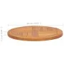 Runde Tischplatte aus massivem Teakholz 2,5 cm 50 cm von vidaXL, Tischplatten - Ref: Foro24-316154, Preis: 51,35 €, Rabatt: %