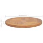 Round table top solid teak wood 2.5 cm 40 cm by vidaXL, Table tops - Ref: Foro24-316153, Price: 41,48 €, Discount: %