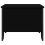 Mesa de centro madera de ingeniería negra 75x51x40 cm