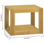 Solid teak wood wall bathroom cabinet 45x45x35 cm by vidaXL, Lockers and storage cabinets - Ref: Foro24-338233, Price: 56,86 ...