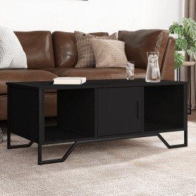 Mesa de centro madera de ingeniería negro 100x51x40 cm en Mesas de centro | Comprar online en Foro24