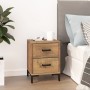 Solid brown pine wood bedside table 36x30x45 cm by vidaXL, Nightstands - Ref: Foro24-349911, Price: 108,26 €, Discount: %