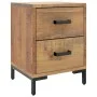 Solid brown pine wood bedside table 36x30x45 cm by vidaXL, Nightstands - Ref: Foro24-349911, Price: 102,29 €, Discount: %