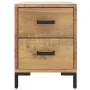 Nachttisch aus massivem braunem Kiefernholz, 36 x 30 x 45 cm von vidaXL, Nachttische - Ref: Foro24-349911, Preis: 102,29 €, R...