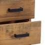 Solid brown pine wood bedside table 36x30x45 cm by vidaXL, Nightstands - Ref: Foro24-349911, Price: 108,26 €, Discount: %