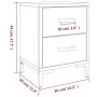 Nachttisch aus massivem braunem Kiefernholz, 36 x 30 x 45 cm von vidaXL, Nachttische - Ref: Foro24-349911, Preis: 102,29 €, R...