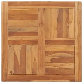 Superficie de mesa de madera maciza de teca 70x70x2,5 cm de vidaXL, Tableros para mesas - Ref: Foro24-48989, Precio: 101,11 €...