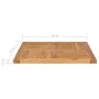 Solid teak wood table top surface 70x70x2.5 cm by vidaXL, Table tops - Ref: Foro24-48989, Price: 101,11 €, Discount: %