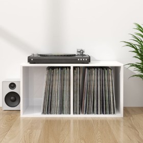 Weiße Vinyl-Schallplattenbox aus Sperrholz, 71 x 34 x 36 cm von vidaXL, CD- und DVD-Speicher - Ref: Foro24-800123, Preis: 40,...