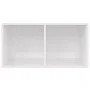 White plywood vinyl record box 71x34x36cm by vidaXL, CD and DVD storage - Ref: Foro24-800123, Price: 39,52 €, Discount: %