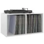 White plywood vinyl record box 71x34x36cm by vidaXL, CD and DVD storage - Ref: Foro24-800123, Price: 39,52 €, Discount: %