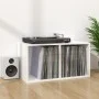 White plywood vinyl record box 71x34x36cm by vidaXL, CD and DVD storage - Ref: Foro24-800123, Price: 39,52 €, Discount: %