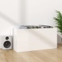 Weiße Vinyl-Schallplattenbox aus Sperrholz, 71 x 34 x 36 cm von vidaXL, CD- und DVD-Speicher - Ref: Foro24-800123, Preis: 40,...