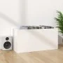 White plywood vinyl record box 71x34x36cm by vidaXL, CD and DVD storage - Ref: Foro24-800123, Price: 39,52 €, Discount: %