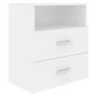 Mesita de noche color blanco 50x32x60 cm de vidaXL, Mesitas de noche - Ref: Foro24-803272, Precio: 60,22 €, Descuento: %