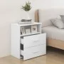Mesita de noche color blanco 50x32x60 cm de vidaXL, Mesitas de noche - Ref: Foro24-803272, Precio: 60,22 €, Descuento: %