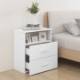 Weißer Nachttisch 50x32x60 cm von vidaXL, Nachttische - Ref: Foro24-803272, Preis: 61,27 €, Rabatt: %