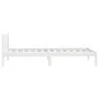 Estructura de cama de madera maciza de pino blanco 100x200 cm de vidaXL, Camas y somieres - Ref: Foro24-810073, Precio: 94,05...