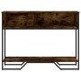 Mesa consola madera de ingeniería roble ahumado 100x35x74,5 cm